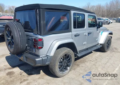 2021 Jeep Wrangler 4Xe Unlimited Sahara 4X4 from USA, damaged, VIN 1C4JJXP68MW745327